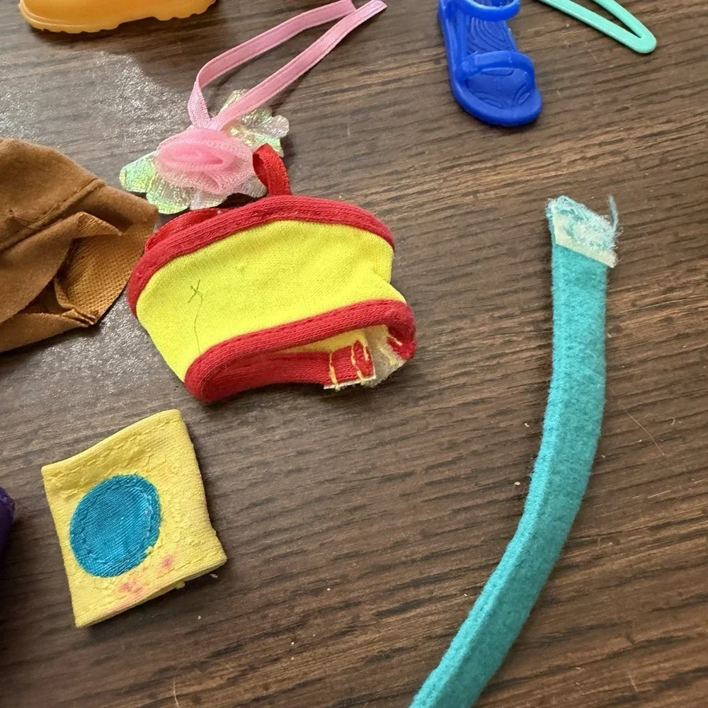 Vintage Barbie Accessories Mixed Lot Shoes Belt Hanger